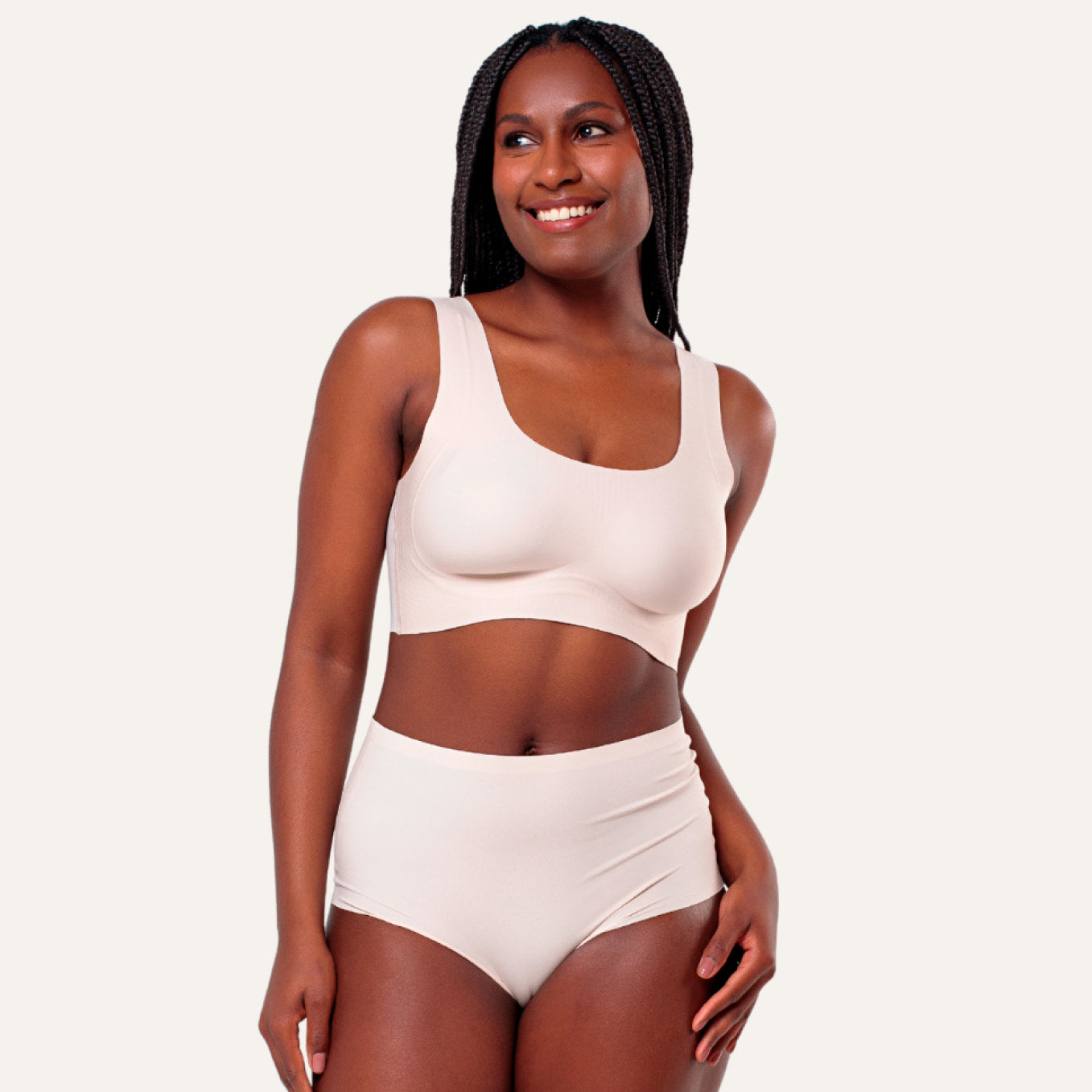 Kit Top e Calcinha Cós Alto Segunda Pele Skin UP